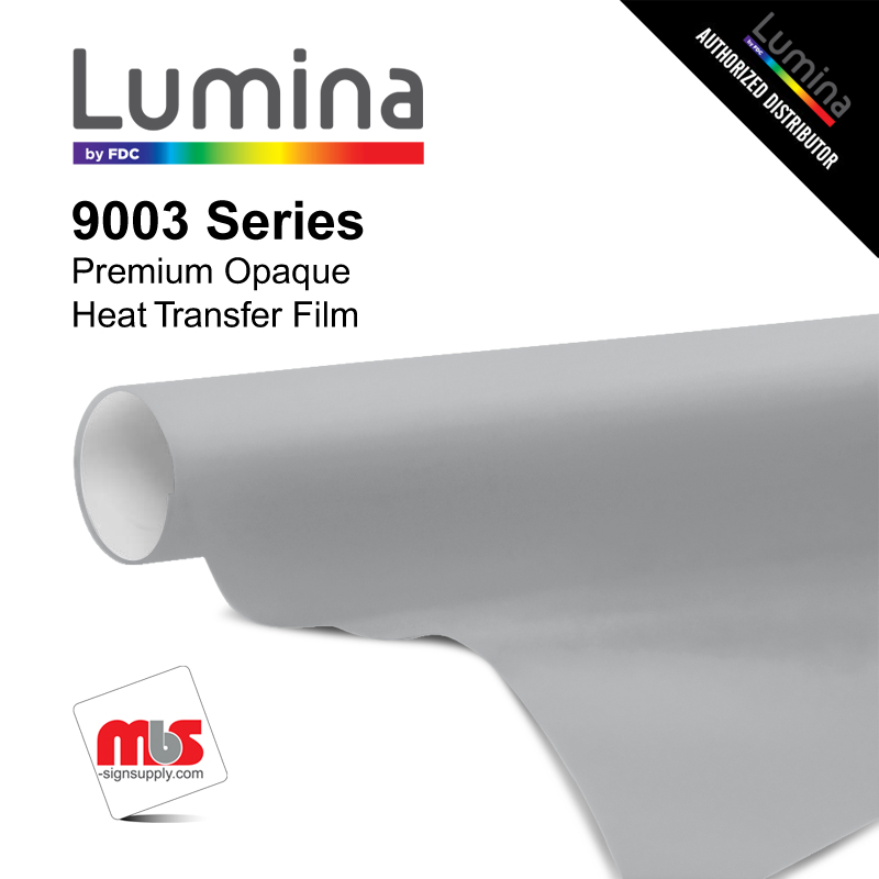 15'' x 5 Yards Lumina® 9003 Semi-Matte Grey 2 Year Unpunched 3.5 Mil Heat Transfer Vinyl (Color code 028)